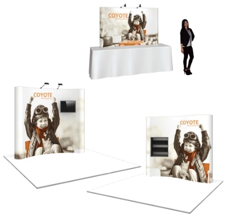 portable pop up trade show display choices from Orbus